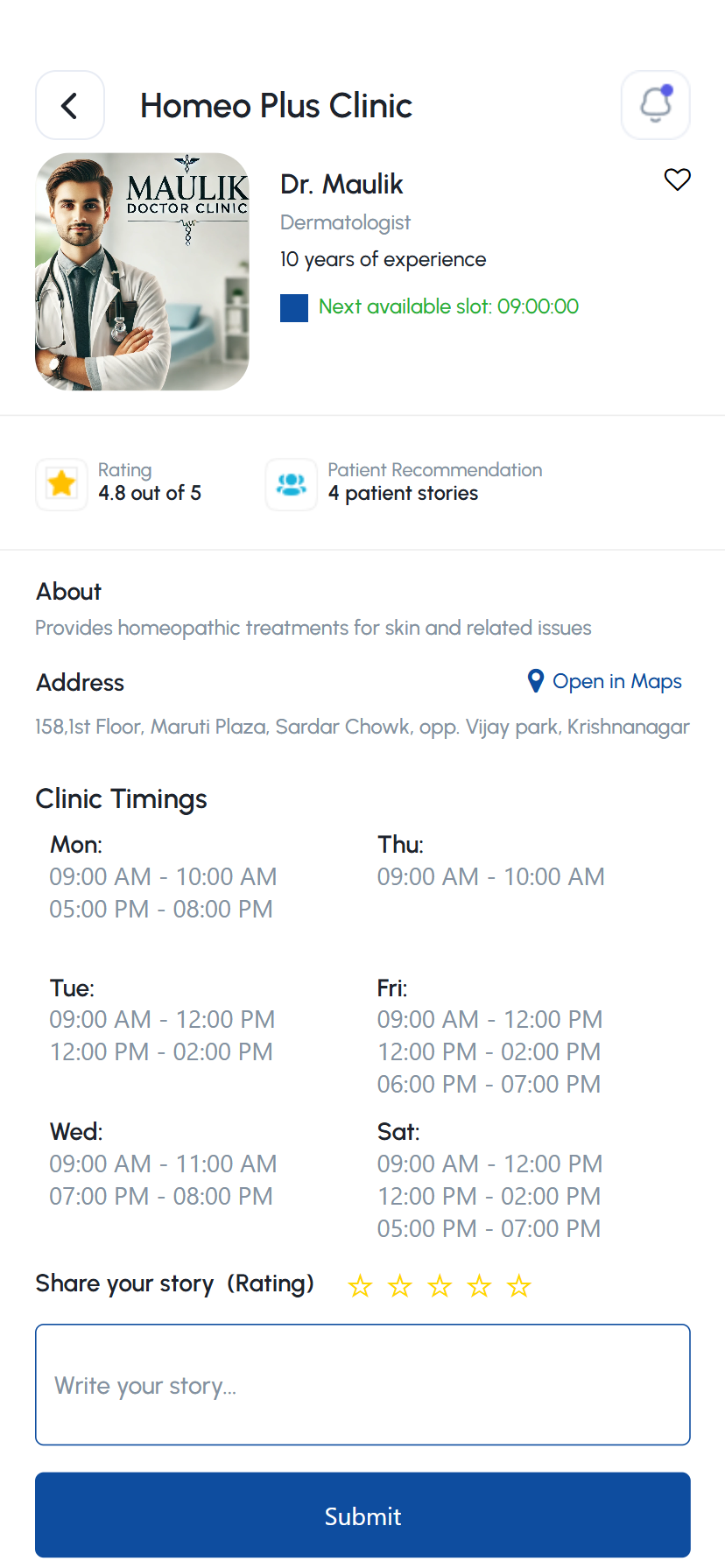 Doctor Details